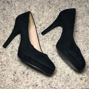 H&M 4inch heel pumps faux suede